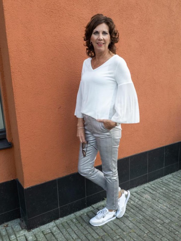 Bianco broek zilver top Yaya wit aw20