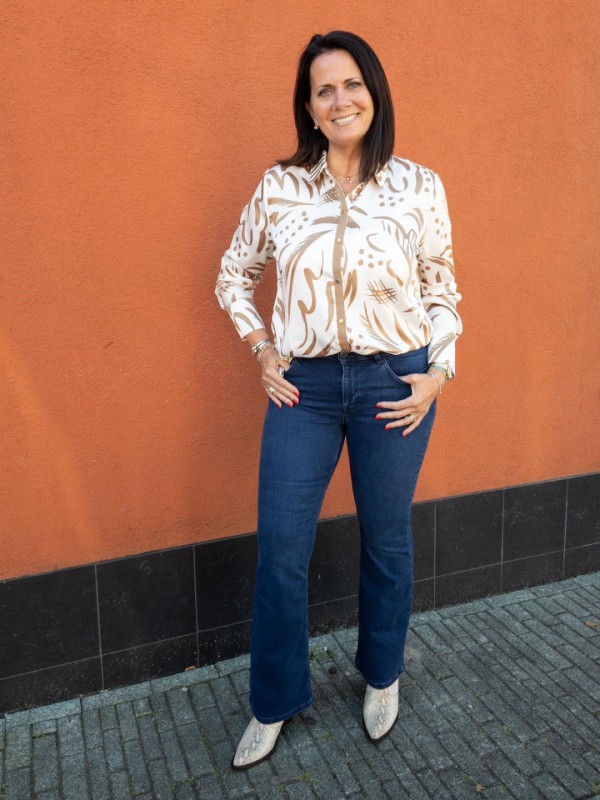 Mos Mosh flared jeans blouse laarzen Aaiko aw20